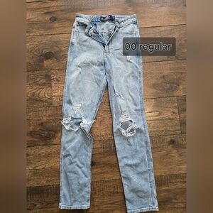 Light Blue Distressed Hollister Jeans